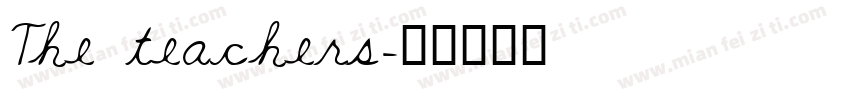 The teachers字体转换